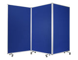 106 X 1 X 71 Blue Metal And Fabric - Screen