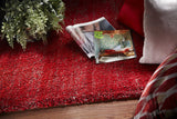 8'X10' Red Heather Indoor Shag Rug