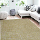 8'X10' Yellow Heather Indoor Shag Rug