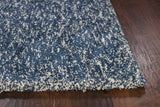 8' X 10' Polyester Indigo Or Ivory Heather Area Rug