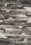 8'X11' Grey Machine Woven Abstract Indoor Area Rug