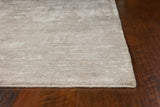 5'X7' Beige Hand Loomed Abstract Brushstroke Indoor Area Rug