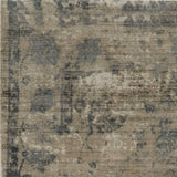 5' X 7' Viscose Sand Or Blue Area Rug