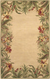 5' X 8' Wool Ivory Area Rug