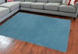 8'X11' Highlighter Blue Indoor Shag Rug