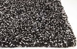 8' X 11' Black Heather Shag Area Rug