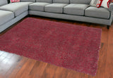 8'X11' Red Heather Indoor Shag Rug