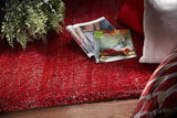 8'X11' Red Heather Indoor Shag Rug