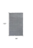 8'X11' Grey Indoor Shag Rug