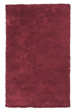 8' X 11' Solid Red Shag Area Rug