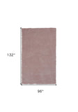 8'X11' Rose Pink Indoor Shag Rug