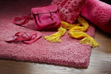 8' X 11' Bright Hot Pink Shag Area Rug