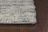 7' X 9' Wool Grey Area Rug