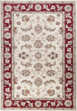 9' X 12' Polypropylene Ivory Or Red Area Rug