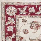 9' X 12' Polypropylene Ivory Or Red Area Rug