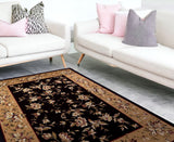 9' X 13' Polypropylene Black Or Beige Area Rug