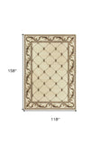 9' X 13' Polypropylene Ivory Area Rug