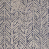 9' X 12' Wool Blue Area Rug