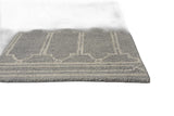 9'X12' Grey Hand Tufted Geometric Indoor Area Rug