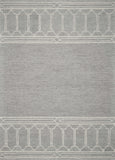 9'X12' Grey Hand Tufted Geometric Indoor Area Rug