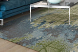 9' X 13' Polypropylene Blue Or Green Area Rug