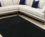 9' X 13' Polyester Espresso Area Rug