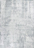 9'X12' Dew Grey Hand Loomed Abstract Brushstroke Indoor Area Rug