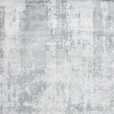 9'X12' Dew Grey Hand Loomed Abstract Brushstroke Indoor Area Rug