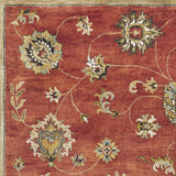 9' X 13' Sienna Orange Wool Handmade Area Rug