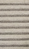 9' X 13' Wool Grey Or White Area Rug