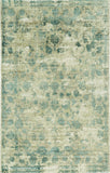 9 X 13 Viscose Sand Or Blue Area Rug