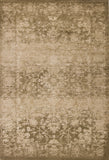 5'X8' Beige Machine Woven Distressed Floral Traditional Indoor Area Rug