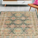 5'X7' Charcoal Hand Woven Traditional Indoor Area Rug