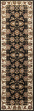 5' X 8' Black Or Ivory Floral Bordered Area Rug