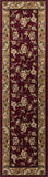 5'X8' Black Beige Machine Woven Floral Vines Indoor Area Rug