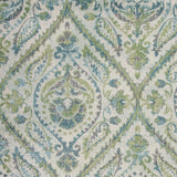 5' X 8' Ivory Or Teal Tropical Parisian Indoor Area Rug