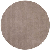 6' Round Beige Plain Indoor Area Rug