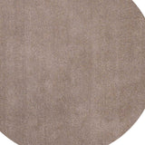 6' Round Beige Plain Indoor Area Rug