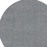 6' Grey Round Indoor Shag Rug