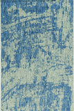 8' X 11' Grey Or Denim Abstract Brushstrokes Uv Treated Indoor Area Rug