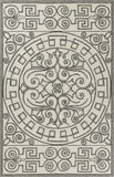 5' X 7' Ivory Or Grey Geometric Pattern Uv Treated Indoor Outdoor Area Rug