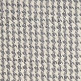 5'X8' Grey Hand Woven Houndstooth Indoor Area Rug