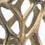 47" Aluminum Gold Twigs Cylinder Floor Vase