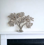 Silver Banyan Tree Sculptural Wall Decor