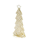 16" Glam Gold And Faux Crystal Christmas Tree