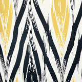 Black And Yellow Zig Zag Decorative Throw Pillow Cover