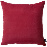 Set Of Two 18" X 18" Red Polyester Zippered Pillow Cover