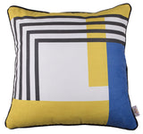 Square Abstract Geo Decorative Throw Pillow Cover