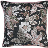 17"X 17" Jacquard Forest Night Decorative Throw Pillow Cover