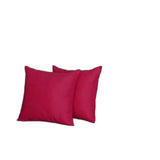 Set Of 2 Pink Brushed Twill Decorative Throw Pillow Covers